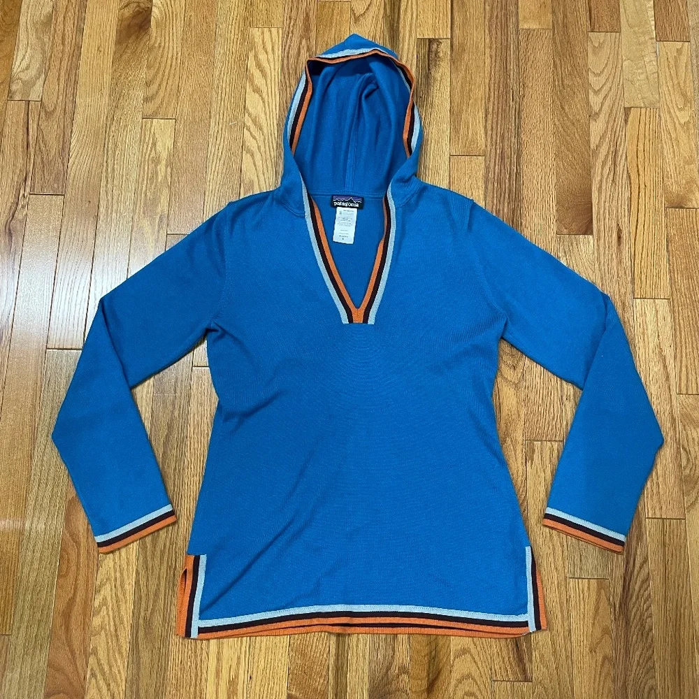 Patagonia Vintage Blue Gulf Island Hoodie Size L